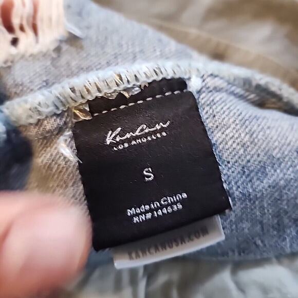KanCan Denim Jean Jacket Women's Size S Destroyed Distressed Style KC5007M EUC - Picture 9 of 10